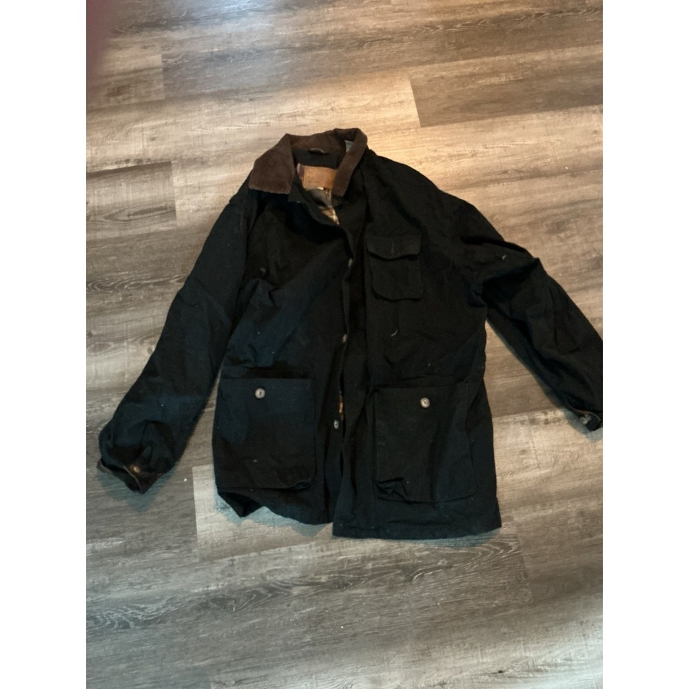 Woodsman ATA Jacket XL Chore Coat Corduroy Black & Brown GENTLEMAN JACK